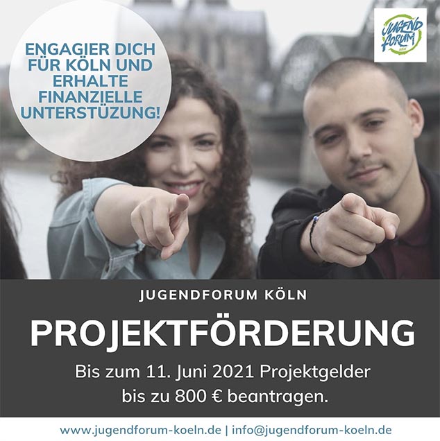 Jetzt Projektantrag beim Jugendforum Köln einreichen!