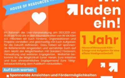 Houses of Resources Köln feiert Einjähriges!