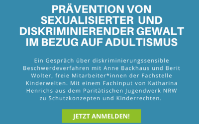 ￼Prävention von sexualisierter und diskriminierender Gewalt im Bezug auf Adultismus